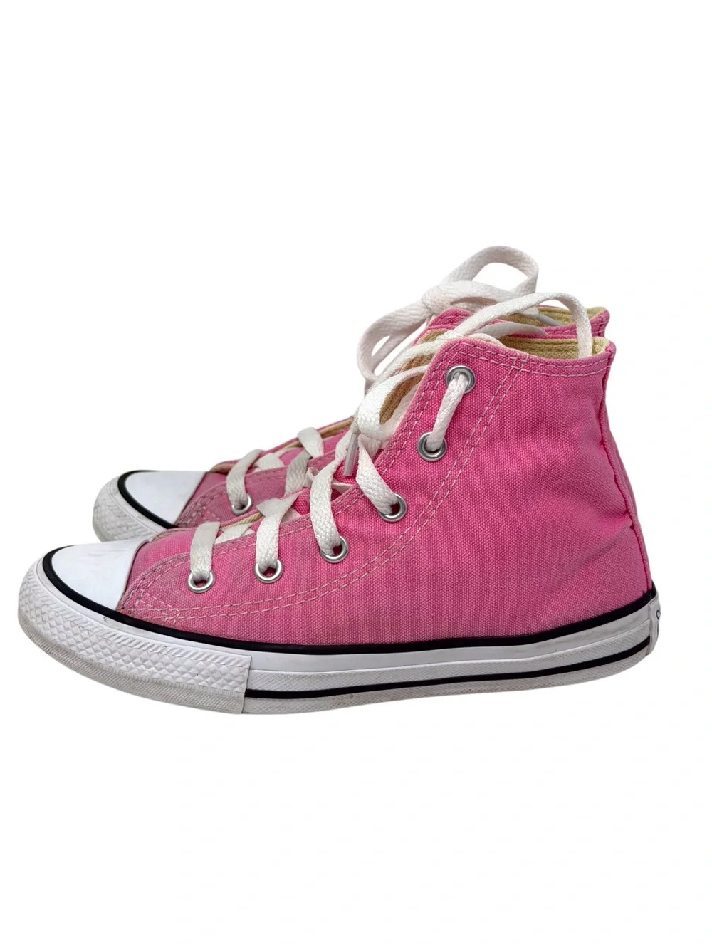 Converse Chuck Taylor High Top Pink Sneakers Youth size US 1/EU 32